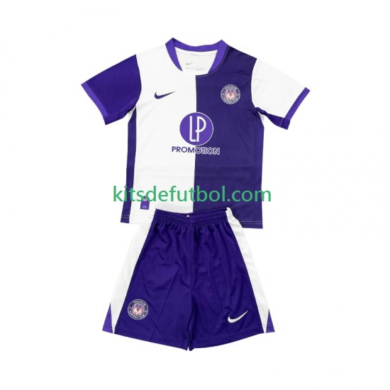 Equipación completa Niño Toulouse Camiseta de local 2025-2026 Manga Corta