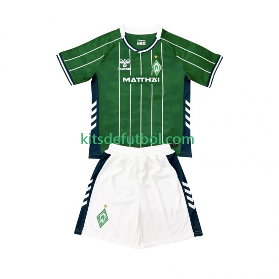 Equipación completa Niño Werder Bremen Camiseta de local 2025-2026 Manga Corta