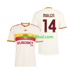AS Roma Donyell Malen 14 Hombre Camiseta de visitante 2026-2027 Manga Corta