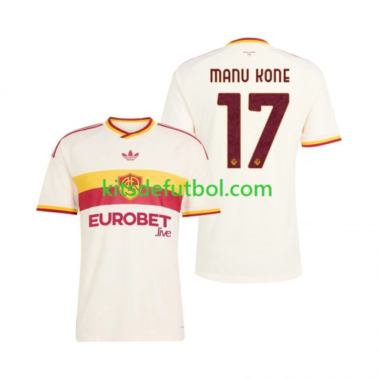 AS Roma Manu Kone 17 Hombre Camiseta de visitante 2026-2027 Manga Corta