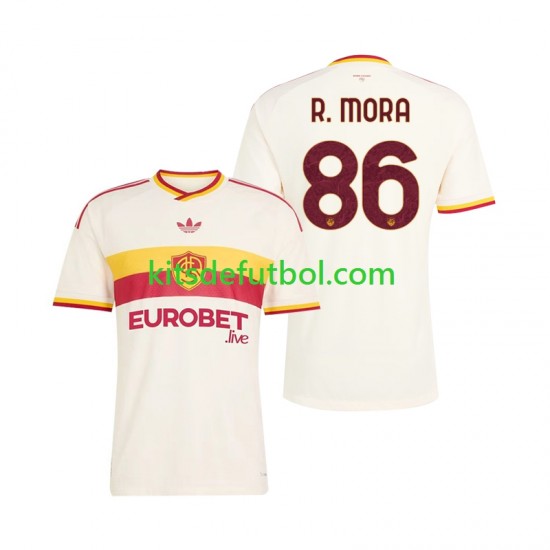 AS Roma Rodrigo Mora 86 Hombre Camiseta de visitante 2026-2027 Manga Corta