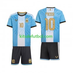 Equipación completa Niño Argentina Lionel Messi 10 Special Camiseta de local 2026-2027 Manga Corta