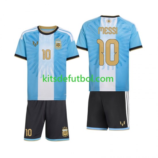 Equipación completa Niño Argentina Lionel Messi 10 Special Camiseta de local 2026-2027 Manga Corta