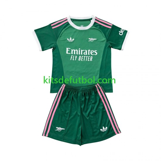 Equipación completa Niño Arsenal Portero Camiseta alternativa 2026-2027 Manga Corta