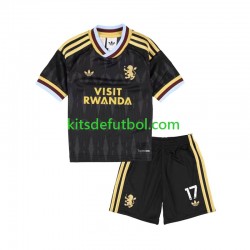 Equipación completa Niño Aston Villa Alejandro Garnacho 17 Camiseta de visitante 2026-2027 Manga Corta