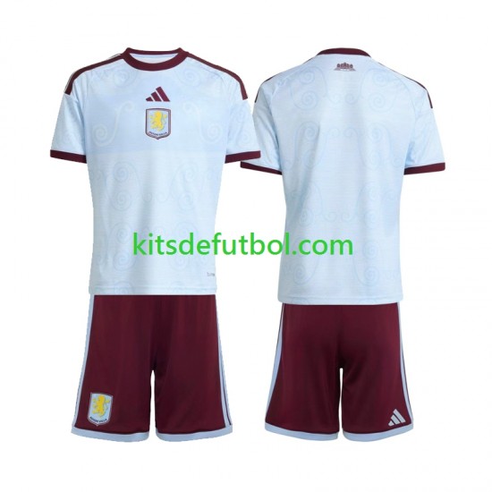 Equipación completa Niño Aston Villa Camiseta alternativa 2026-2027 Manga Corta