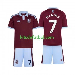 Equipación completa Niño Aston Villa John McGinn 7 Camiseta de local 2026-2027 Manga Corta