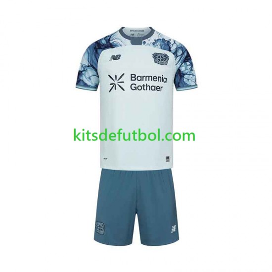 Equipación completa Niño Bayer 04 Leverkusen Camiseta de visitante 2026-2027 Manga Corta