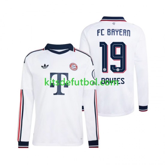 Bayern de Múnich Alphonso Davies 19 Hombre Camiseta de visitante 2026-2027 Manga Larga