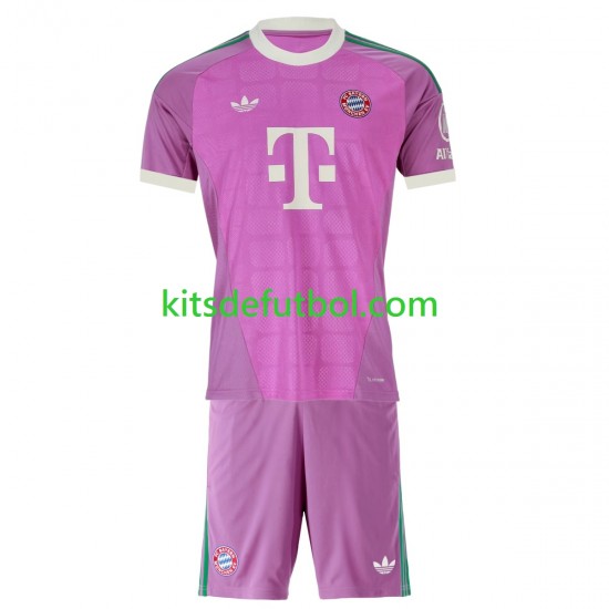 Equipación completa Niño Bayern de Múnich Portero Camiseta alternativa 2026-2027 Manga Corta