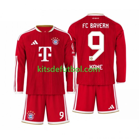 Equipación completa Niño Bayern de Múnich Harry Kane 9 Camiseta de local 2026-2027 Manga Larga