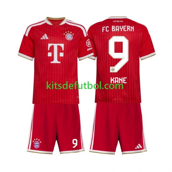 Equipación completa Niño Bayern de Múnich Harry Kane 9 Camiseta de local 2026-2027 Manga Corta