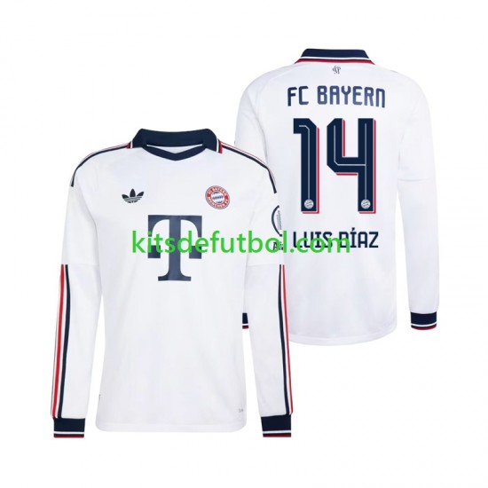 Bayern de Múnich Luis Diaz 14 Hombre Camiseta de visitante 2026-2027 Manga Larga