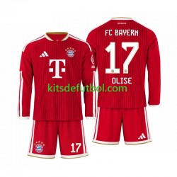 Equipación completa Niño Bayern de Múnich Michael Olise 17 Camiseta de local 2026-2027 Manga Larga