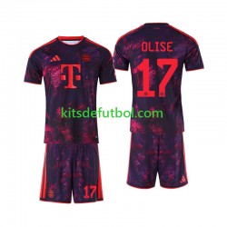 Equipación completa Niño Bayern de Múnich Michael Olise 17 Camiseta alternativa 2026-2027 Manga Corta