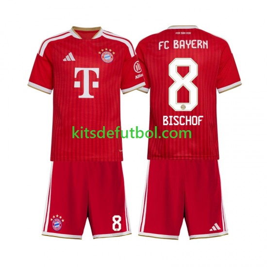 Equipación completa Niño Bayern de Múnich Tom Bischof 8 Camiseta de local 2026-2027 Manga Corta