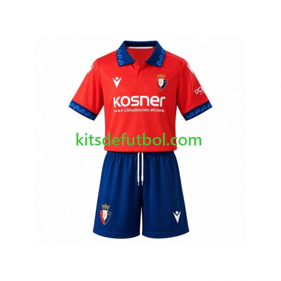 Equipación completa Niño CA Osasuna Camiseta de local 2026-2027 Manga Corta