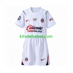 Equipación completa Niño CD Guadalajara Camiseta de visitante 2026-2027 Manga Corta