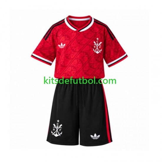 Equipación completa Niño CR Flamengo Camiseta alternativa 2026-2027 Manga Corta