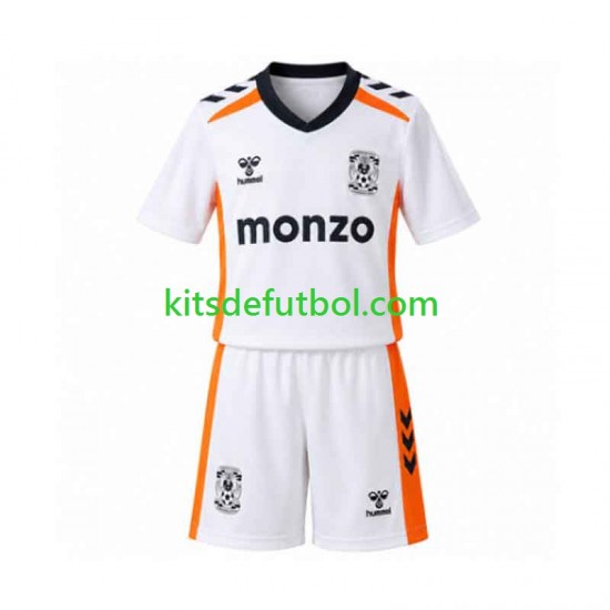 Equipación completa Niño Coventry City Camiseta de visitante 2026-2027 Manga Corta