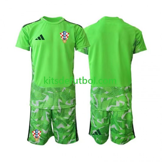 Equipación completa Niño Croacia Portero Camiseta de local 2026-2027 Manga Corta