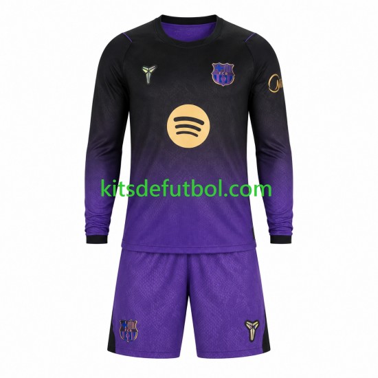 Equipación completa Niño FC Barcelona Camiseta de visitante 2026-2027 Manga Larga
