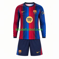 Equipación completa Niño FC Barcelona Camiseta de local 2026-2027 Manga Larga