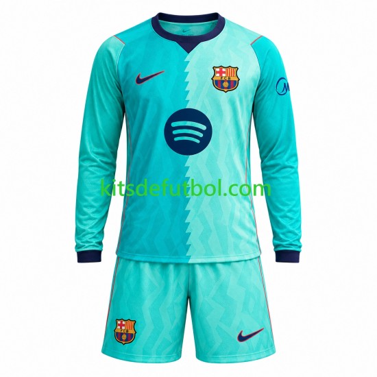Equipación completa Niño FC Barcelona Camiseta alternativa 2026-2027 Manga Larga