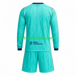 Equipación completa Niño FC Barcelona Camiseta alternativa 2026-2027 Manga Larga
