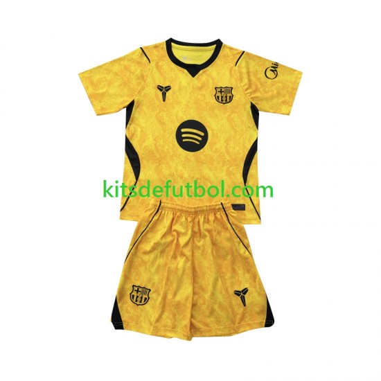 Equipación completa Niño FC Barcelona Portero Camiseta Cuarta 2026-2027 Manga Corta
