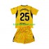 Equipación completa Niño FC Barcelona Portero Dominik Livakovic 25 Camiseta Cuarta 2026-2027 Manga Corta