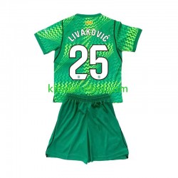 Equipación completa Niño FC Barcelona Portero Dominik Livakovic 25 Camiseta de local 2026-2027 Manga Corta