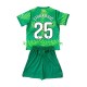 Equipación completa Niño FC Barcelona Portero Dominik Livakovic 25 Camiseta de local 2026-2027 Manga Corta