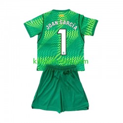 Equipación completa Niño FC Barcelona Portero Joan Garcia 1 Camiseta de local 2026-2027 Manga Corta