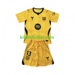 Equipación completa Niño FC Barcelona Portero Wojciech Szczesny 13 Camiseta Cuarta 2026-2027 Manga Corta