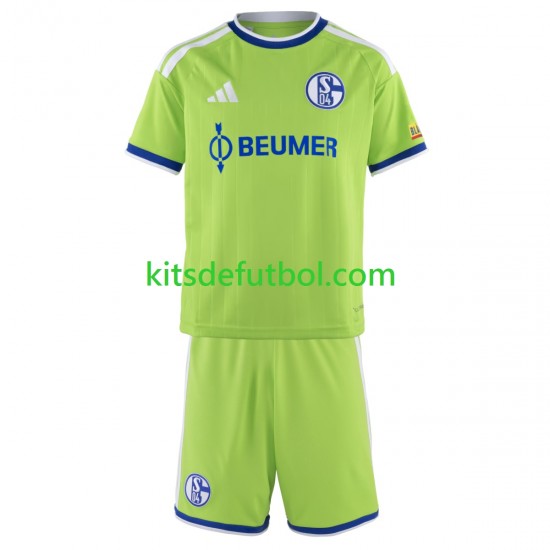 Equipación completa Niño Schalke 04 FC Camiseta alternativa 2026-2027 Manga Corta