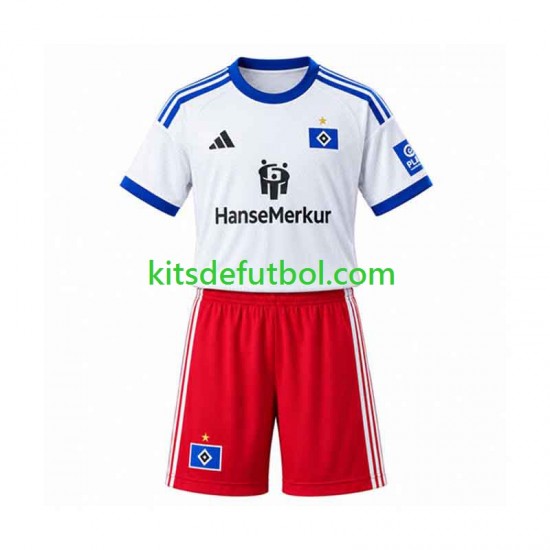 Equipación completa Niño Hamburger SV Camiseta de local 2026-2027 Manga Corta