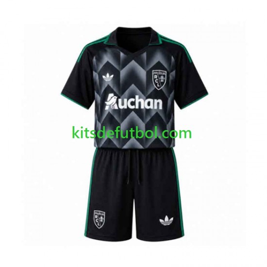 Equipación completa Niño Lens Camiseta de visitante 2026-2027 Manga Corta