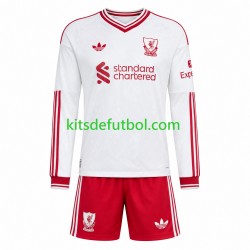 Equipación completa Niño Liverpool Camiseta de visitante 2026-2027 Manga Larga