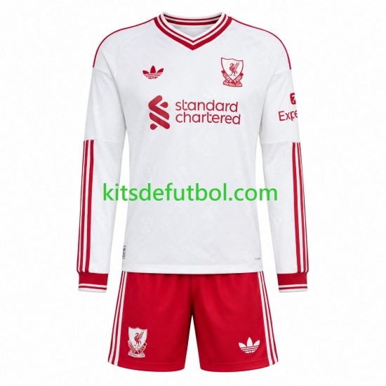 Equipación completa Niño Liverpool Camiseta de visitante 2026-2027 Manga Larga