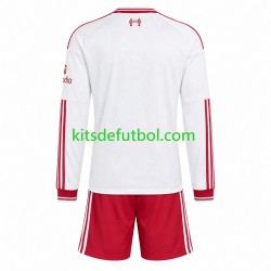 Equipación completa Niño Liverpool Camiseta de visitante 2026-2027 Manga Larga