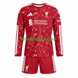 Equipación completa Niño Liverpool Camiseta de local 2026-2027 Manga Larga