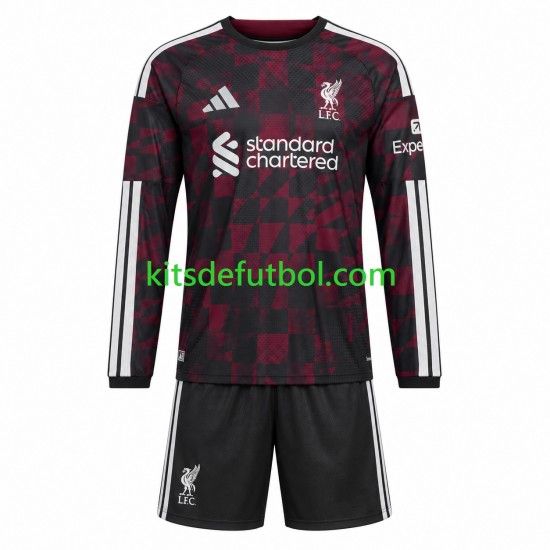 Equipación completa Niño Liverpool Camiseta alternativa 2026-2027 Manga Larga