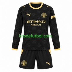 Equipación completa Niño Manchester City Camiseta de visitante 2026-2027 Manga Larga