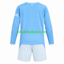 Equipación completa Niño Manchester City Camiseta de local 2026-2027 Manga Larga