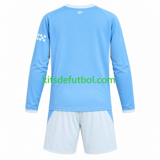 Equipación completa Niño Manchester City Camiseta de local 2026-2027 Manga Larga
