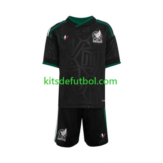 Equipación completa Niño México 2026 Camiseta alternativa Manga Corta
