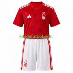 Equipación completa Niño Nottingham Forest Camiseta de local 2026-2027 Manga Corta