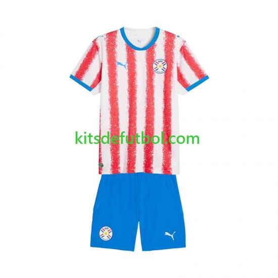 Equipación completa Niño Paraguay 2026 Camiseta de local Manga Corta