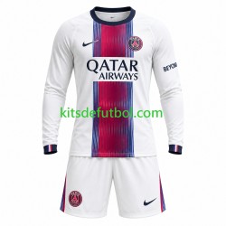 Equipación completa Niño Paris Saint-Germain Camiseta de visitante 2026-2027 Manga Larga